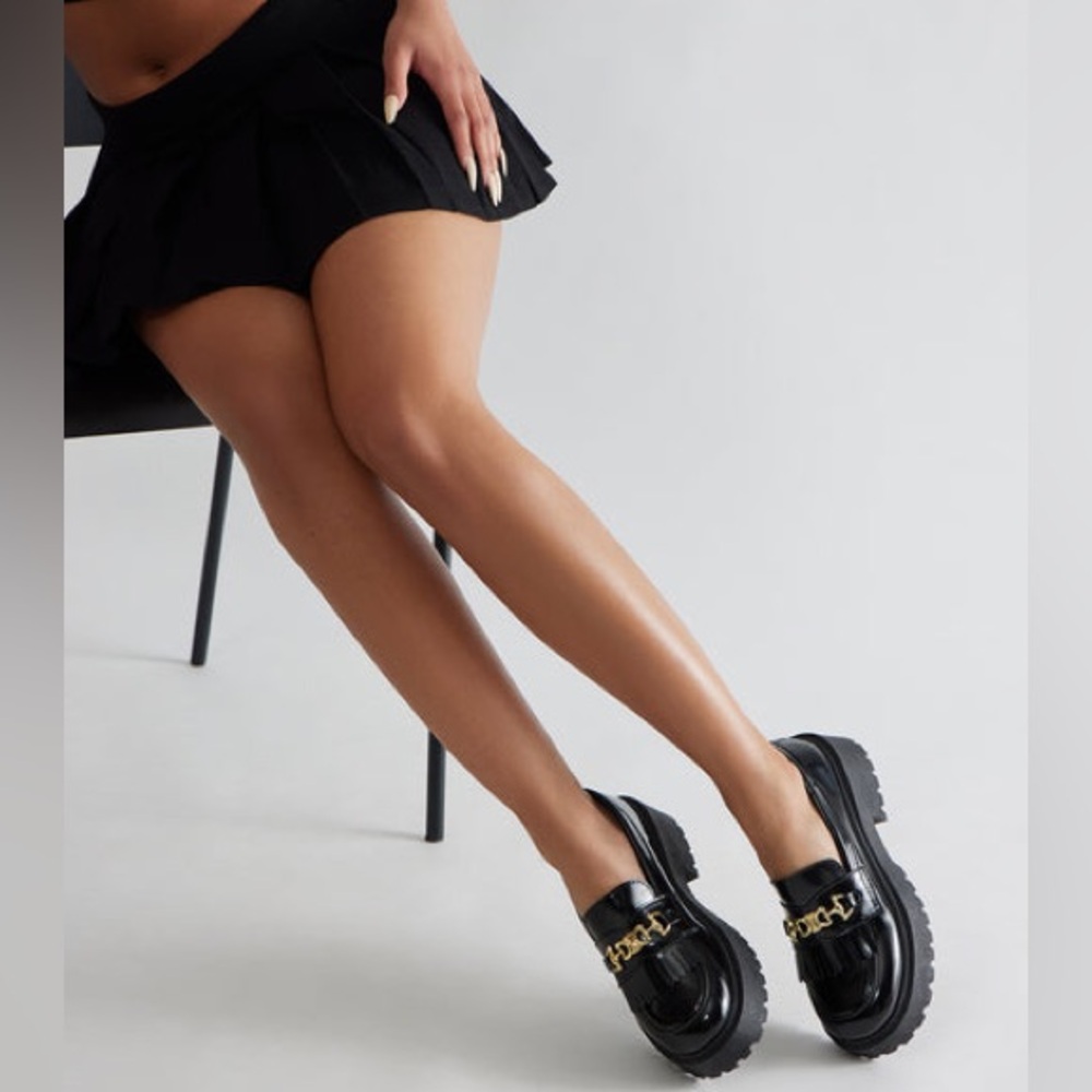 Hartford Hardware Platform Loafers - Black - Sz 10
